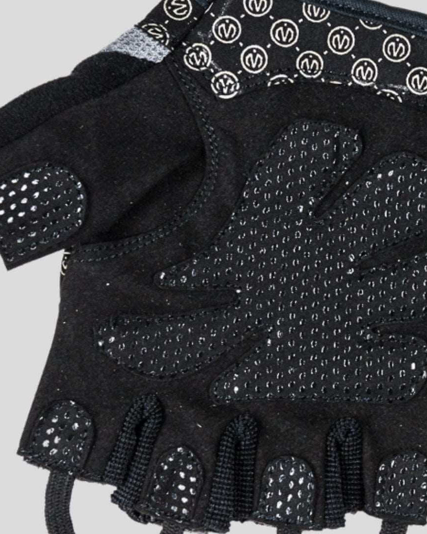MEMFitness V - 2 Women's Weight Lifting Gloves Loops For Easy Removal Black Grey - MEMFitness