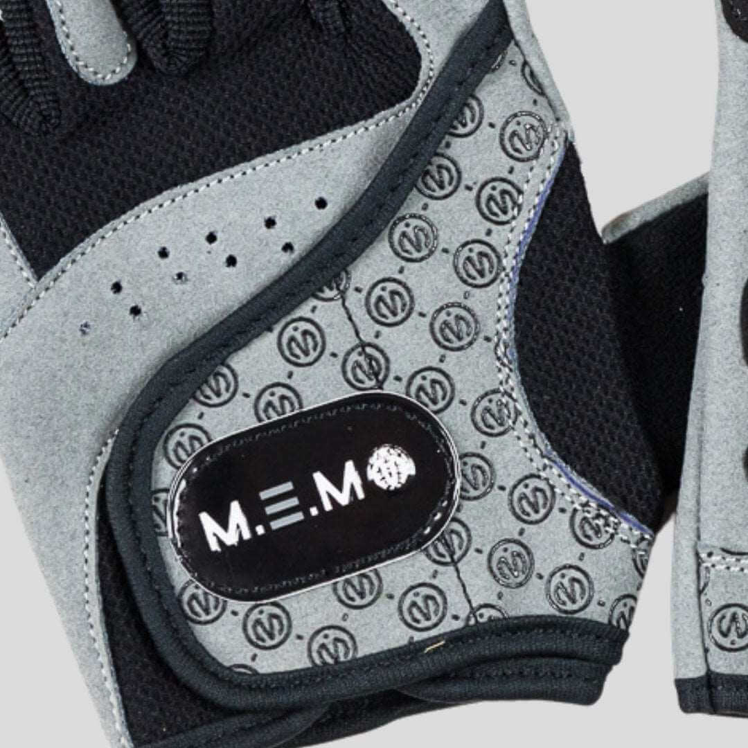 MEMFitness V - 2 Women's Weight Lifting Gloves Loops For Easy Removal Grey Black - MEMFitness