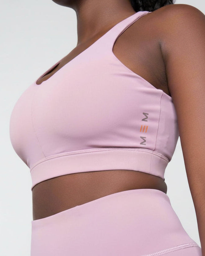 Orchid Acetate Double Padded Sports Bra for Gym & Yoga - MEMFitness
