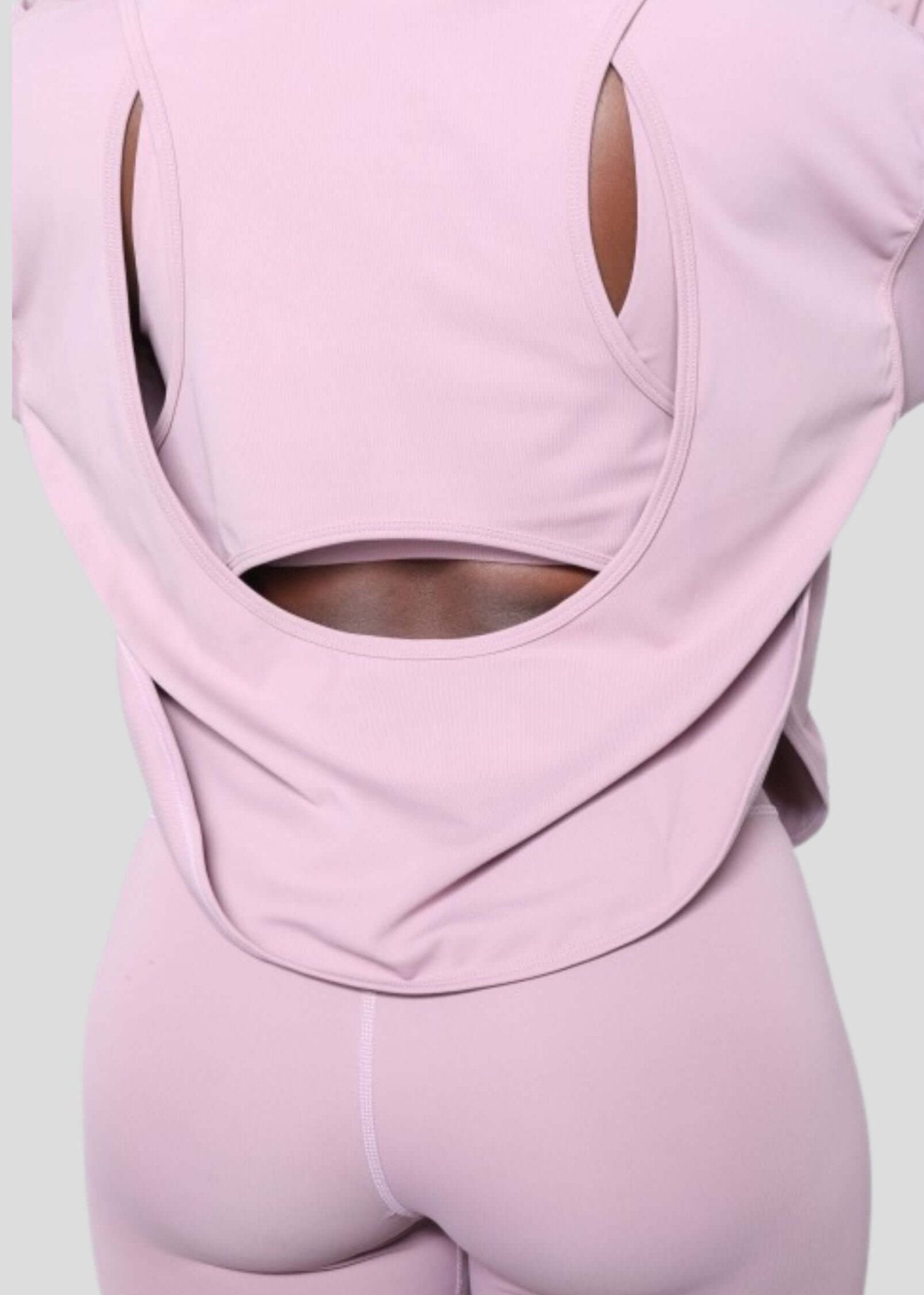 Orchid Acetate Open Back Hoodie for Gym & Yoga - MEMFitness