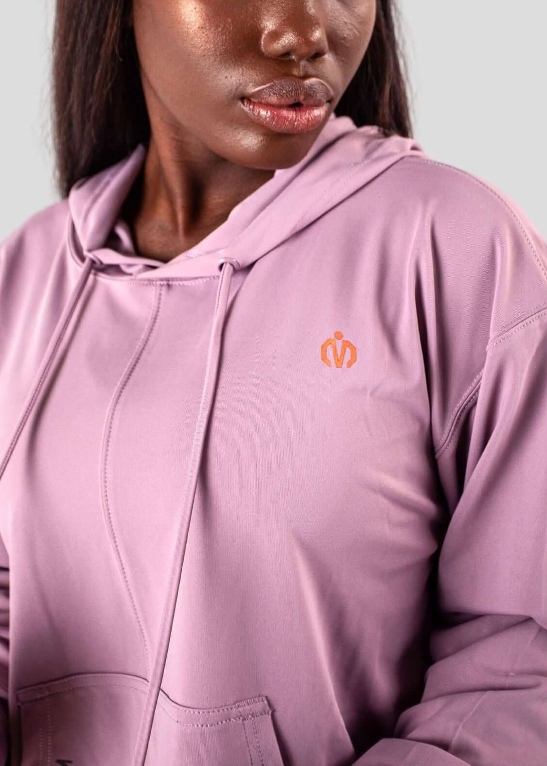 Orchid Acetate Open Back Hoodie for Gym & Yoga - MEMFitness