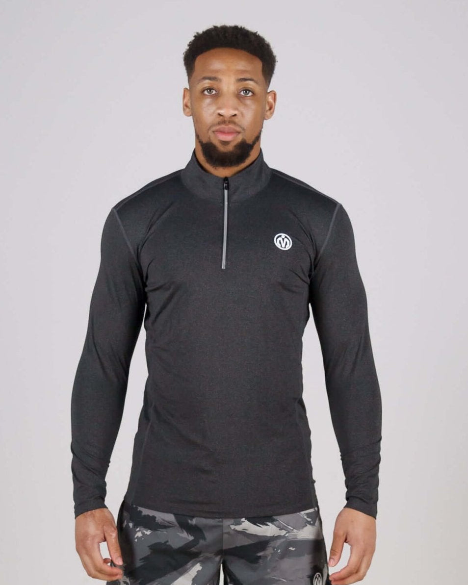 Pinnacle Dry - Fit Long Sleeve Half Zip Training Top - MEMFitness