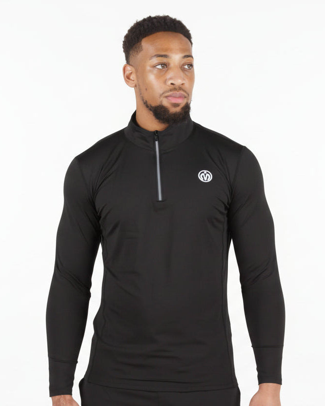 Pinnacle Dry - Fit Long Sleeve Half Zip Training Top - MEMFitness