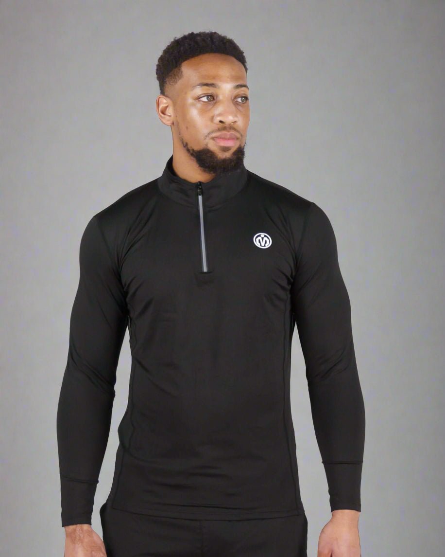 Pinnacle Dry - Fit Long Sleeve Half Zip Training Top - MEMFitness