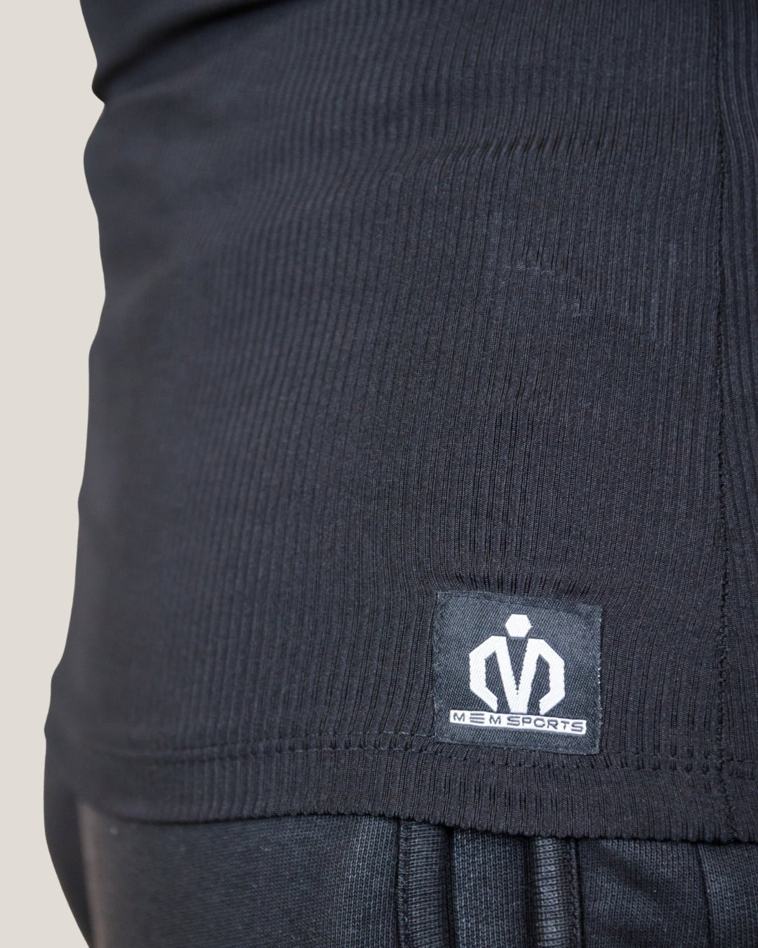Ribbed Tank Top - Black - MEMFitness