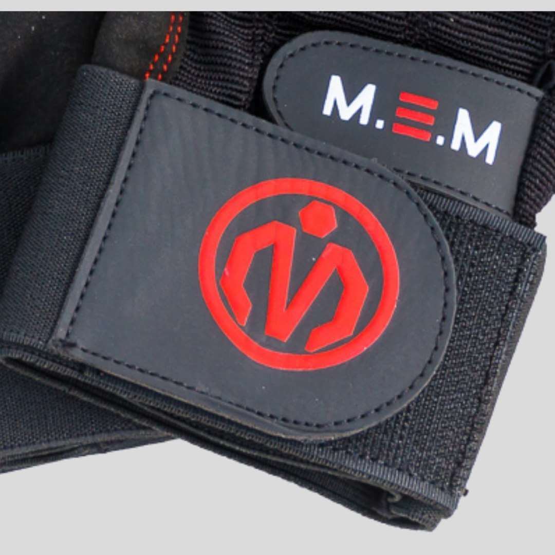 Unbeatable Comfort with MEMFitness X - Treme Fit Weight Lifting Gloves Red Logo - MEMFitness