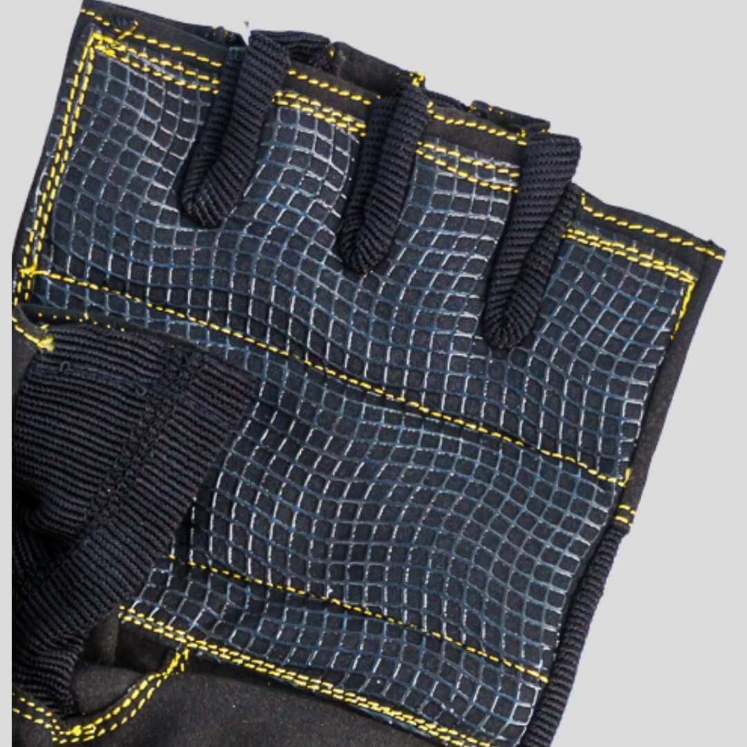 Unbeatable Comfort with MEMFitness X - Treme Fit Weight Lifting Gloves Yellow Logo - MEMFitness
