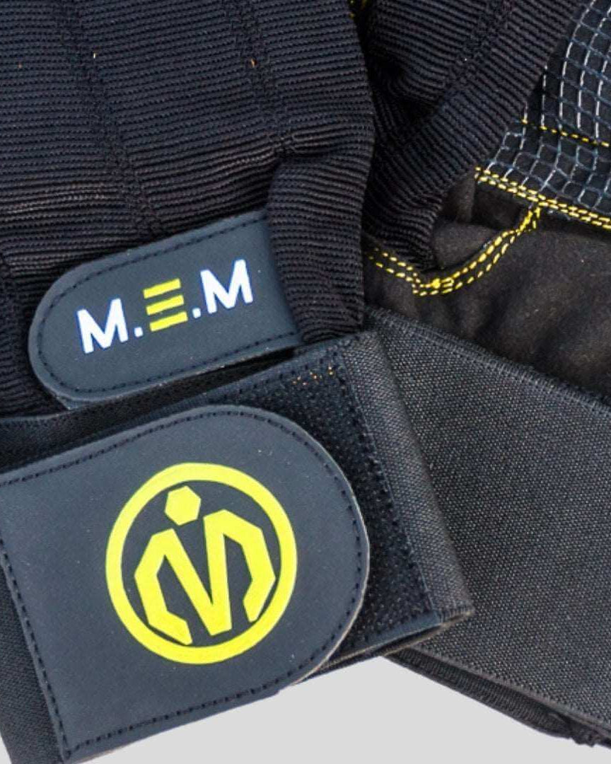 Unbeatable Comfort with MEMFitness X - Treme Fit Weight Lifting Gloves Yellow Logo - MEMFitness