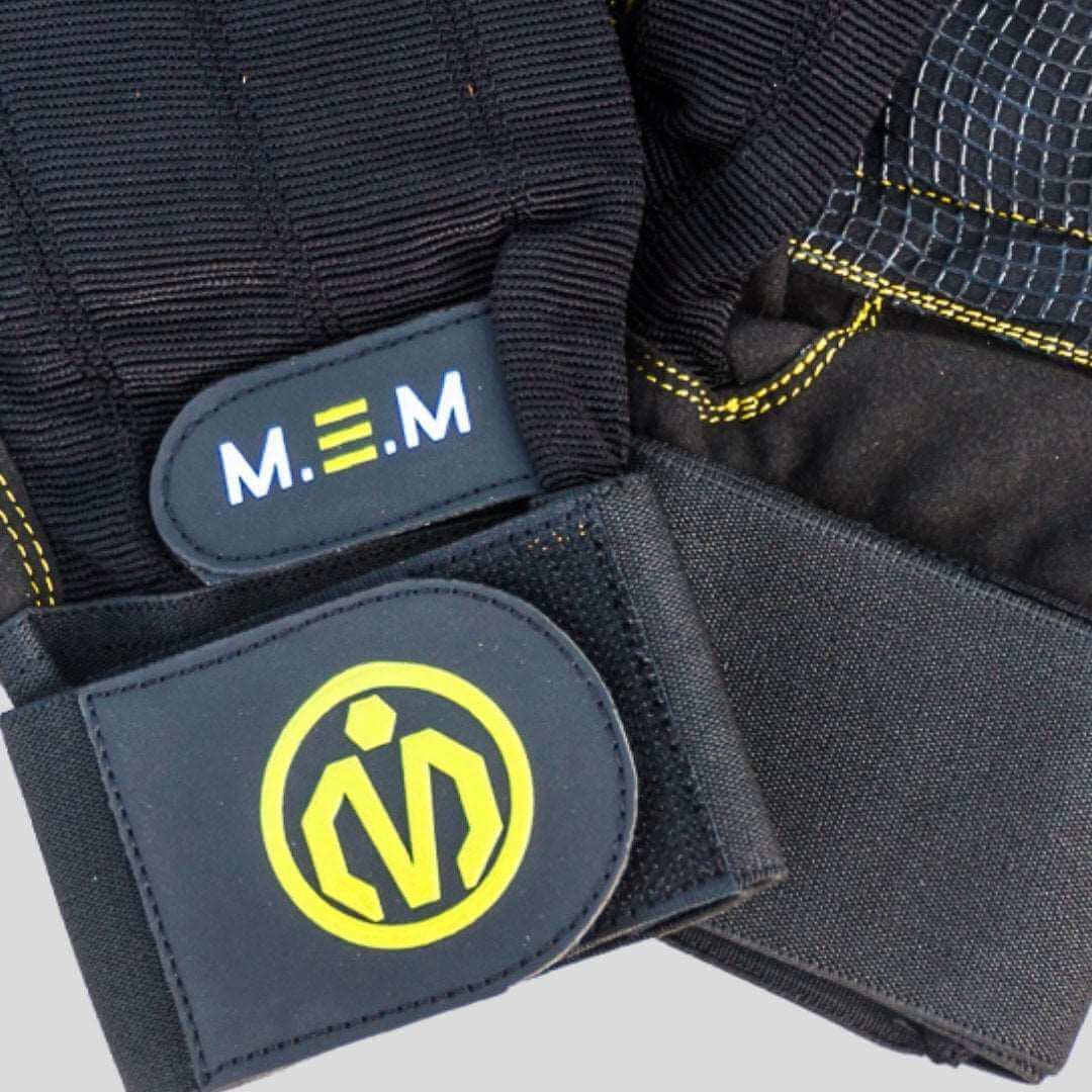 Unbeatable Comfort with MEMFitness X - Treme Fit Weight Lifting Gloves Yellow Logo - MEMFitness