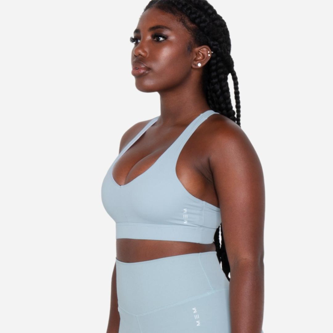 Shop MEMFitness Blue Sports Bra for Workout Comfort