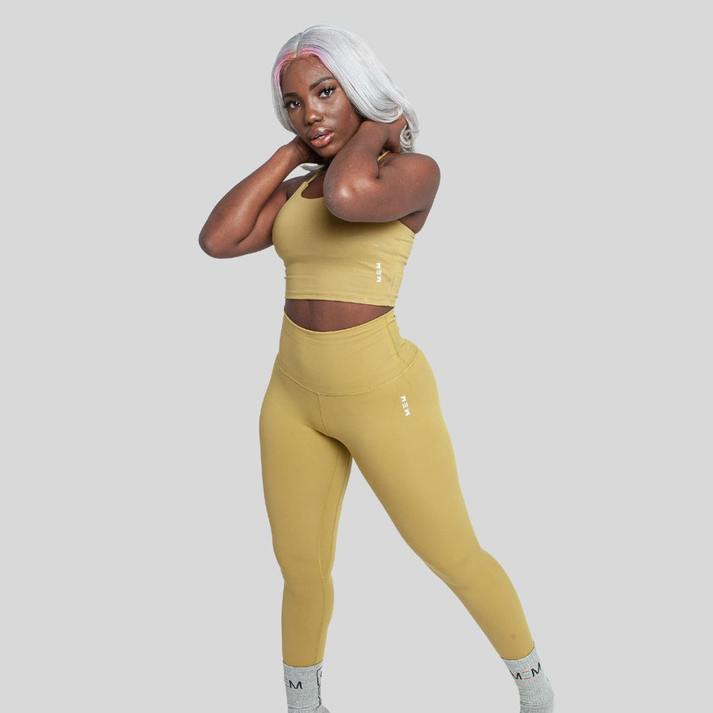 womens mustard leggings