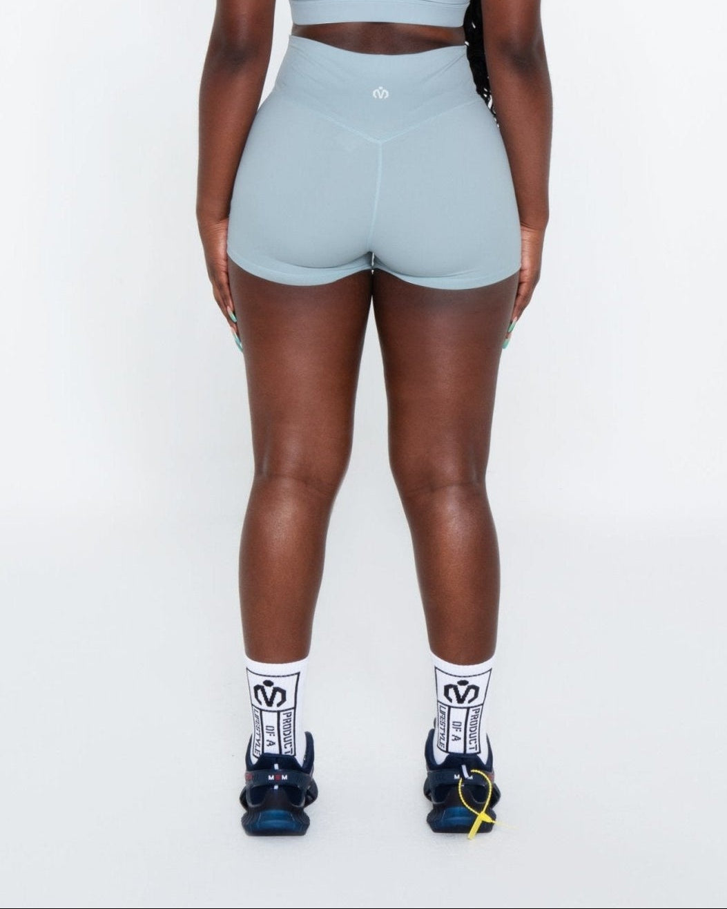 MEM 6" Bike Shorts BaBy Blue - MEMFitness
