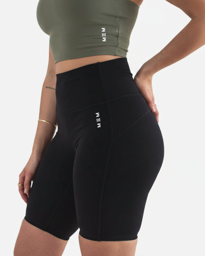 MEM Women 8" High Rise Biker Shorts - MEMFitness