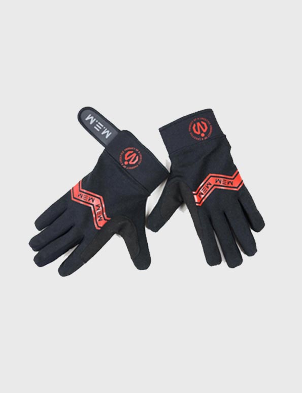 mem cal21 gloves black red